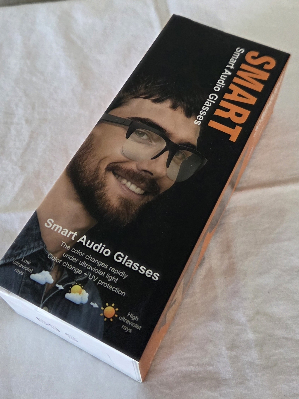 Smart Audio Bluetooth Glasses F02 – Photochromic UV-Protective Lenses – New